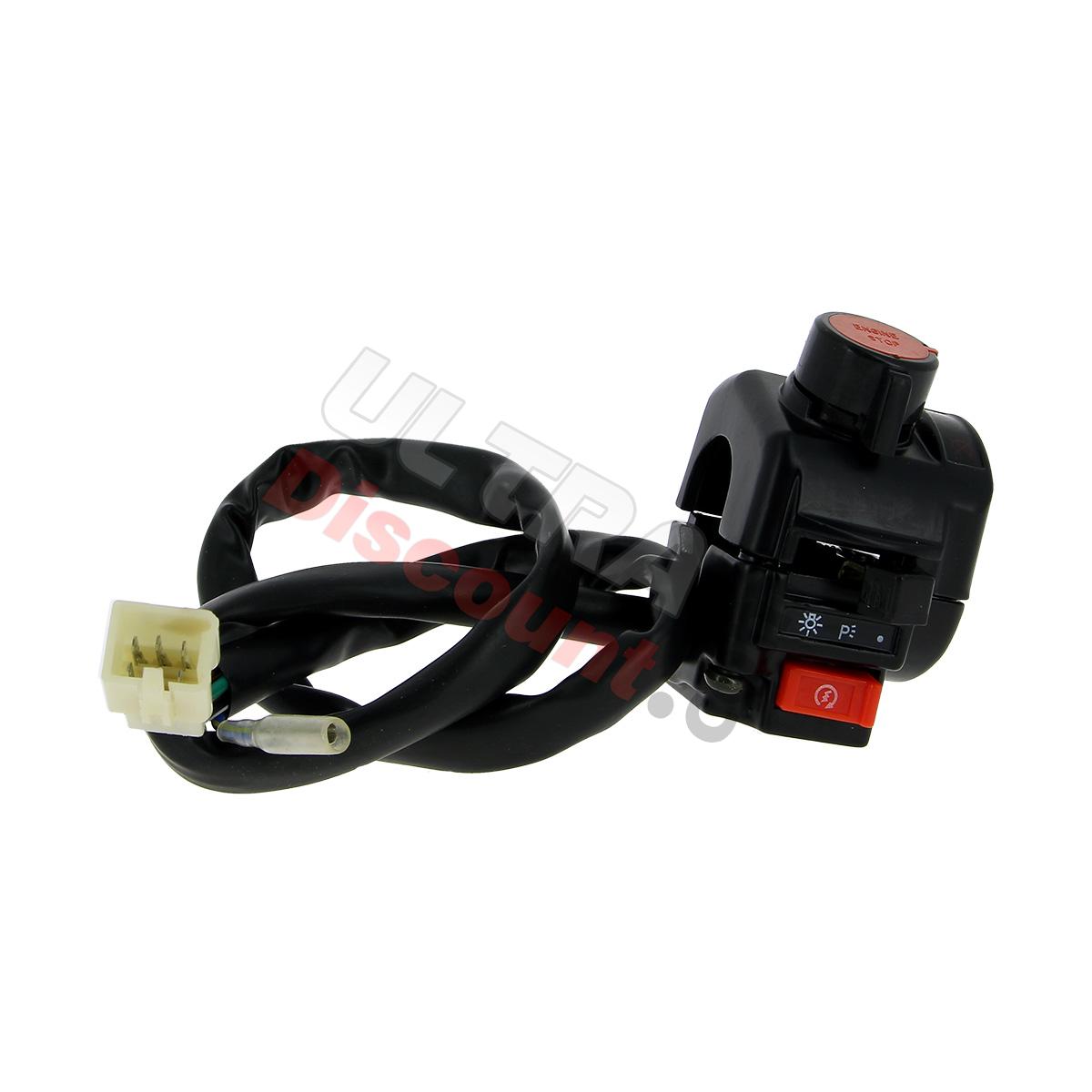 Unità comandi destra per Quad Shineray 250cc ST-9E, Ricambi quad 250cc STIXE ST9E