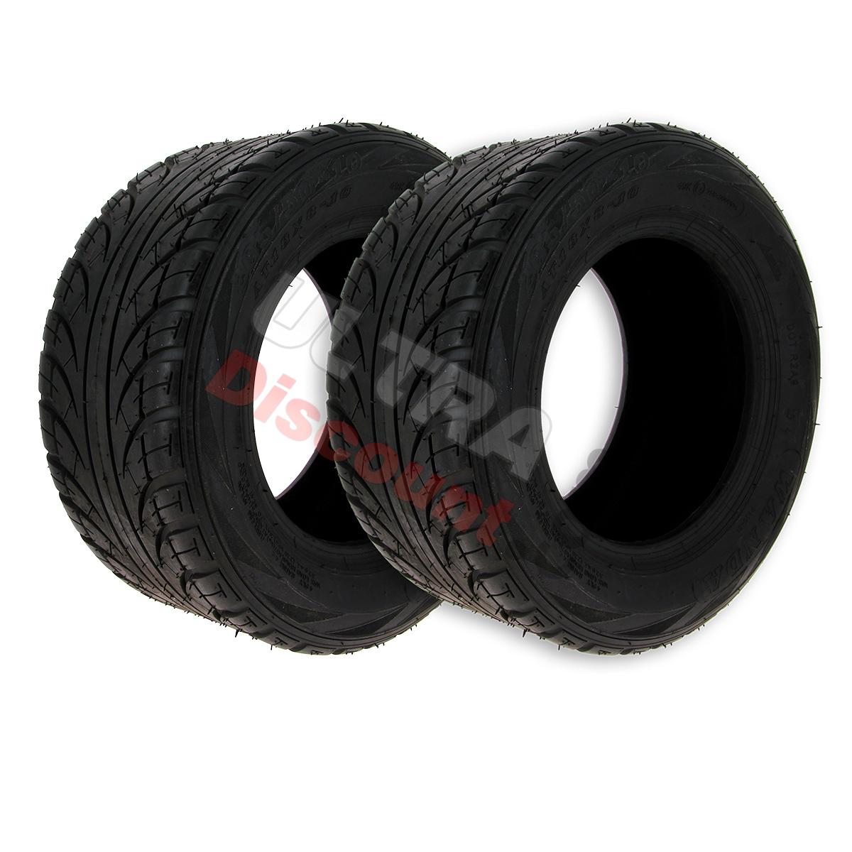 Coppia di pneumatici anteriori 205-50-10 per Quad SPY RACING 350, Ricambi Quad SPY350F3
