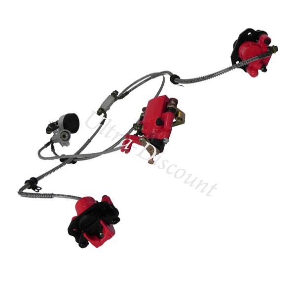 Kit completo freni idraulici per Quad Shineray 300ST-4E (rifinitura racing), Ricambi Quad Shineray 300