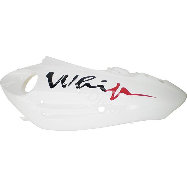 Carena fianco sinistro per scooter cinese (bianco-rosso, tipo2), Parti di scooter cinesi