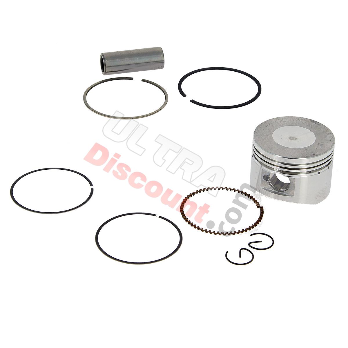 Kit pistone per scooter 125cc per motore tipo GY6 riferimento 152QMI, Parti di scooter cinesi Kit pistone per scooter 125cc per motore tipo GY6 riferimento 152QMI, Parti di scooter cinesi