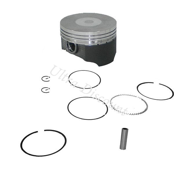 Kit pistone per motore scooter 125cc GY6 con rivestimento in molibdeno, Parti di scooter cinesi Kit pistone per motore scooter 125cc GY6 con rivestimento in molibdeno, Parti di scooter cinesi