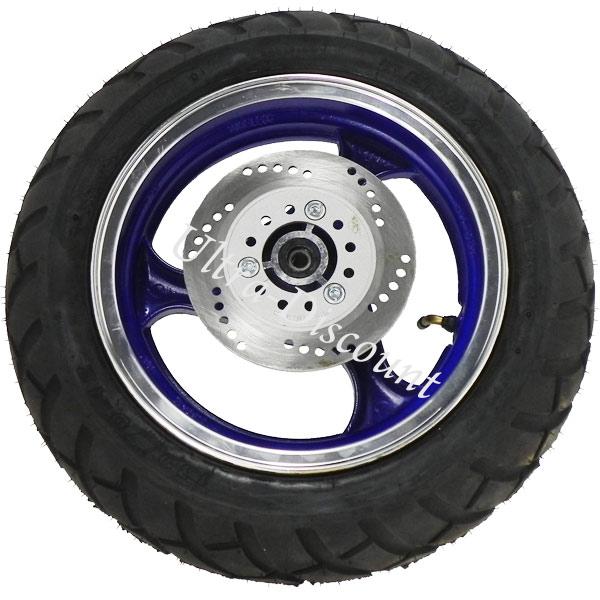 Ruota anteriore completa per Scooter Jonway (blu), Ricambi Scooter Jonway