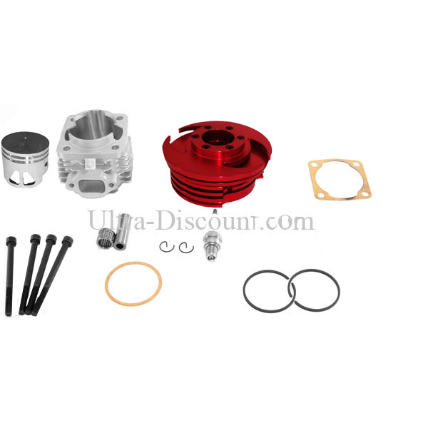 Kit 53cc 4 transferts asse di 10 mm (tipo C, rosso), Ricambi pocket supermoto Kit 53cc 4 transferts asse di 10 mm (tipo C, rosso), Ricambi pocket supermoto