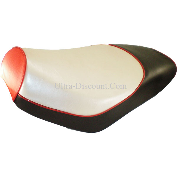 Sella nera-rossa per scooter Jonway YY50QT-28A , Ricambi Scooter Jonway