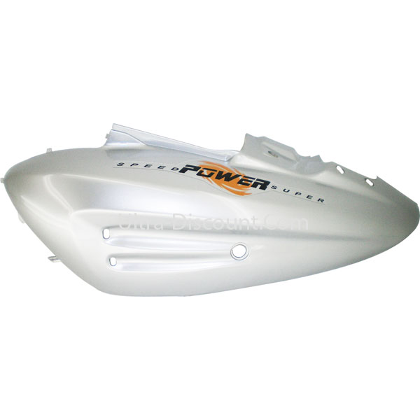 Carena fianco sinistro per scooter Jonway YY50QT-28A (grigio-arancio, tipo1), Ricambi Scooter Jonway