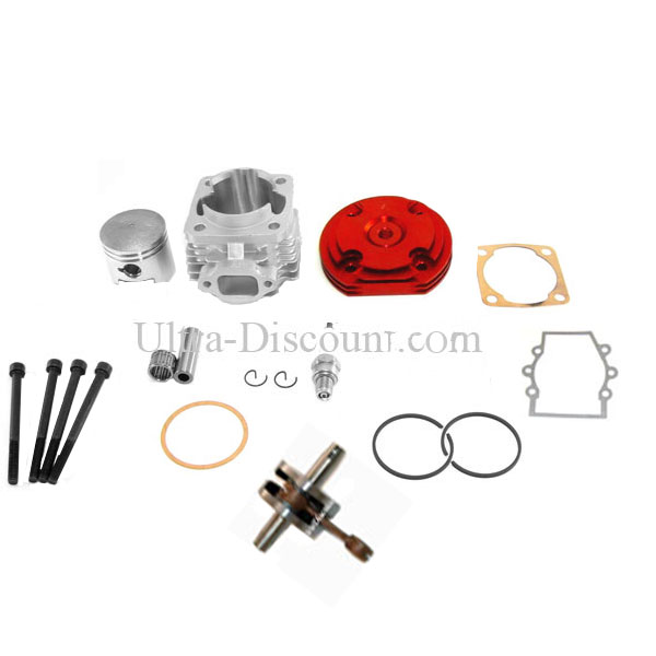 Kit 53cc 4 transferts + albero motore asse 12 mm (tipo B, Rosso), Ricambi mini quad Kit 53cc 4 transferts + albero motore asse 12 mm (tipo B, Rosso), Ricambi mini quad