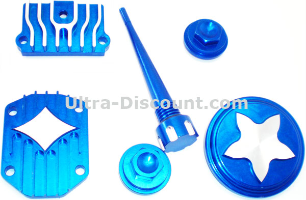 Kit decorazione Tuning per motore di Pit Bike (blu, tipo 2), Ricambi Pit Bike Kit decorazione Tuning per motore di Pit Bike (blu, tipo 2), Ricambi Pit Bike