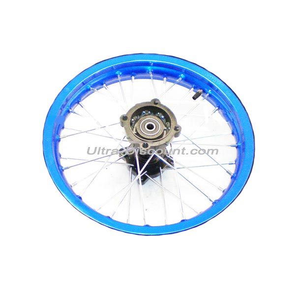 Cerchio 14'' posteriore per Pit Bike AGB30 (blu, tipo 4), Ricambi Pit Bike Cerchio 14'' posteriore per Pit Bike AGB30 (blu, tipo 4), Ricambi Pit Bike