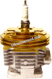 Kit 53cc 4 transferts asse di 10 mm (tipo B, oro), Ricambi Mini Moto