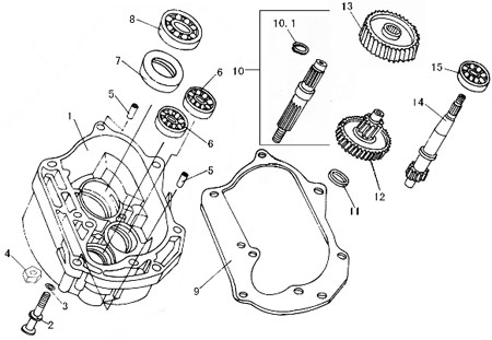 Pignone trasmissione motore per scooter Baotian BT49QT-7 (51denti)  Bilder 1