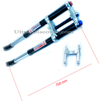 Forcella completa per Pit Bike (alta gamma, oro, 700mm) Bilder 2