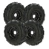 Set 4 ruote 16x8-7 complete per mini quad Bigfoot, Ricambi Quad 110cc - 125cc