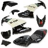 Carena per mini moto 47-49cc (nera-bianco), Ricambi Mini Moto