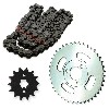 Kit di trasmissione: catena + pignone + ruota dentata per Skymini 10 pollici ST50-8/8A, Ricambi Skymini Monkey - Gorilla