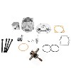 Kit 53cc 4 transferts + albero motore asse 10 mm (tipo B, Alu), Ricambi pocket supermoto