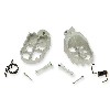 Pedane poggiapiedi in acciaio per Pit Bike (Alu), Ricambi Pit Bike
