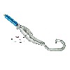 Marmitta Tuning per mini supermotard  (tipo 2, blu), Ricambi pocket supermoto