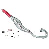 Marmitta Tuning per mini supermotard  (tipo 2, rossa), Ricambi pocket supermoto