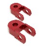 2 Prolunga 3cm per ammortizzatore per Pit Bike (Rosso), Ricambi Pit Bike