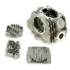 Testata per Pit Bike 125cc 1P52FMI 52.4mm + coperchio (Loncin), Ricambi Pit Bike