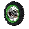 Ruota posteriore 12'' completa per Pit Bike AGB29 (verde), Ricambi Pit Bike