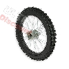 Ruota anteriore 17'' per Pit Bike AGB30 - Nero, Ricambi Pit Bike