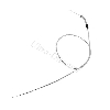 Cavo acceleratore per Pit Bike (Chrome, 125cm - 115cm: tipo A), Ricambi Pit Bike