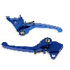Coppia di leve per Pit Bike in alluminio blu, Ricambi Pit Bike