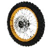 Ruota anteriore 14'' completa per Pit Bike AGB29 (oro), Ricambi Pit Bike