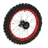 Ruota anteriore 14'' completa per Pit Bike AGB29 (rossa), Ricambi Pit Bike