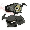 Avviamentoper mini moto cross a strappo + Pignone in alluminio - Grafite nero, Ricambi Mini moto cross