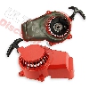 Avviamentoper mini Quad a strappo in alluminio + Pignone in alluminio - Rojo, Ricambi mini quad