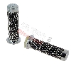 Manopole squamate (nero-argento), Ricambi Mini Moto