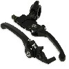 Coppia di leve per Pit Bike in alluminio UD Racing (Nerro), Ricambi Pit Bike