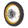 Ruota anteriore 14'' completa per Pit Bike AGB27 (oro, ruota con tacchetti da 10mm), Ricambi Pit Bike
