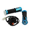 Maniglie tiuning con interruttore spegnimento blu per Ricambi Pit Bike, Ricambi Pit Bike