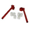 Bracci manubrio Tuning per mini moto (tipo 3, rossi), Ricambi Pocket Blata MT4