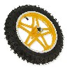 Ruota posteriore completa giallo per mini moto cross (10'', tipo 1), Ricambi Mini moto cross