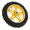 Ruota anteriore completa giallo per mini moto cross (10'', tipo 1), Ricambi Mini moto cross