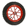 Ruota anteriore completa per mini moto cross (8'' rosso), Ricambi Mini moto cross