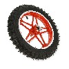 Ruota anteriore completa rosso per mini moto cross (10'', tipo 1), Ricambi Mini moto cross