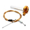 Manopola acceleratore rapida di qualità + cavo (oro), Ricambi Mini moto cross