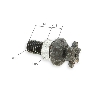 Pignone rinforzato 6 denti per mini moto a passo Americano catena TF8 10mm, Ricambi pocket supermoto