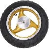 Ruota posteriore completa per Scooter cinese (Oro - tipo 2), Parti di scooter cinesi