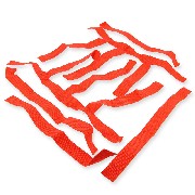 Paio di reti rosso per Poggiapiede per Shineray 250STXE