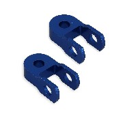 2 Prolunga 6cm per ammortizzatore per Pit Bike (Blu)