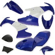 Carena per mini moto 47-49cc (blu-bianco)