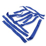 Paio di reti blu per Poggiapiede per Bashan BS250AS-43