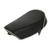 Sella in cuoio Nero Bianco per Monkey 50cc a 125cc (tipo 5)